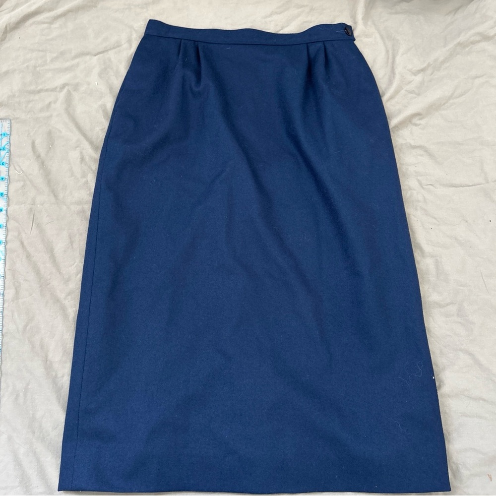 Pendleton Vtg Vintage Women’s Navy Blue Wool Pencil Skirt Made In USA Size 6